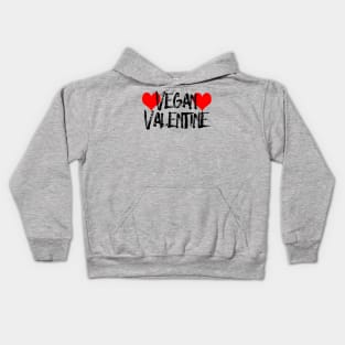 Vegan Valentine Kids Hoodie